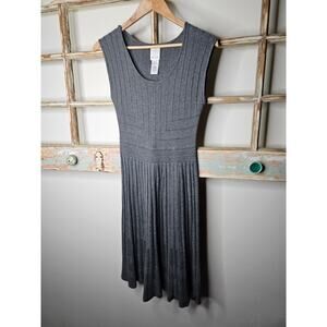 Ella Moss Sleeveless Pleated Sweater Dress Ladies Size Medium